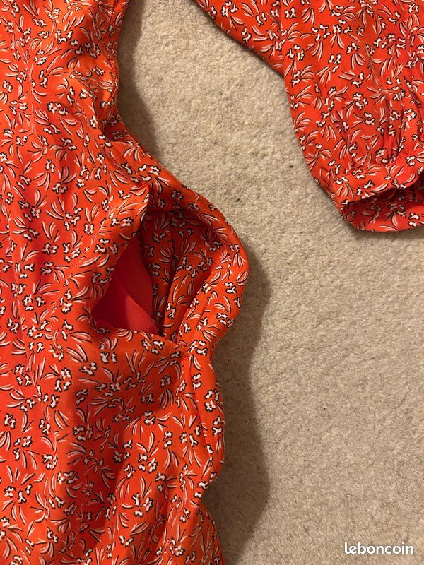 Robe Comptoir Des Cotonniers En Soie Noire – Taille 40 – Longueur Genou – NEUVE Avec étiquettes