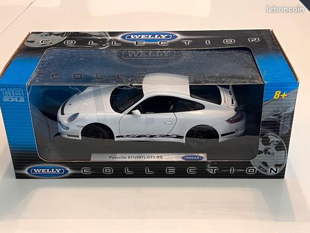 Modèle Réduit Porsche 911 997 GT3 RS Blanche 1/18 - WELLY, Occasion
