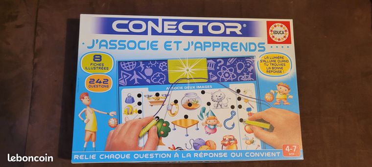 Jeu éducatif Educa Conector Quiz - Livre Avec Crayon Lumineux & Son - 90+ Questions - Dès 3 Ans - 12 Thèmes D'apprentissage