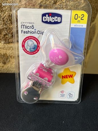 Sucette Chicco Silicone Physio Physio Micro 0-2 M Rose Rose 2