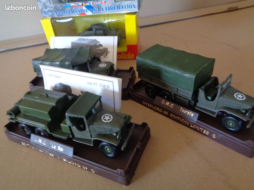 Solido Véhicule Militaire Transport N°6023 - Boîte Plastique Abîmée, Occasion