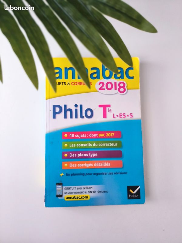 Livre scolaire annabac philosophie sujet et corrigés terminale (image 1)