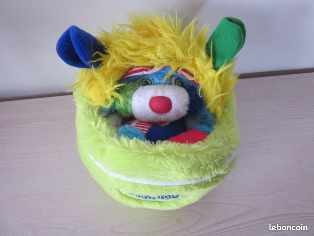 Peluche Popples rose en pyjama bébé Cribsy MATTEL