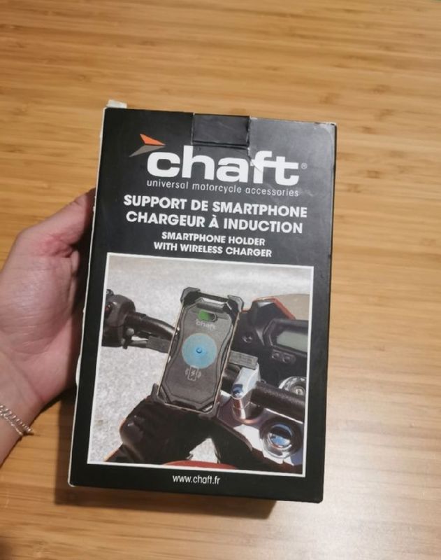 Support De Téléphone Smartphone Moto Avec Chargeur Induction