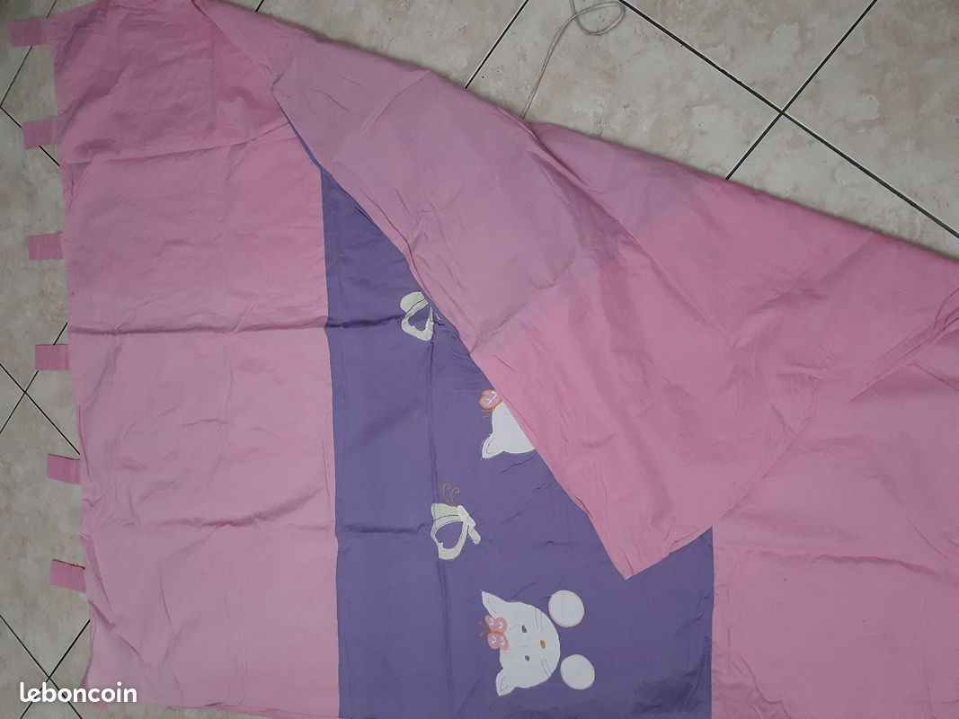 2 rideaux doublé enfant coton 160 x 130 cm (image 6)