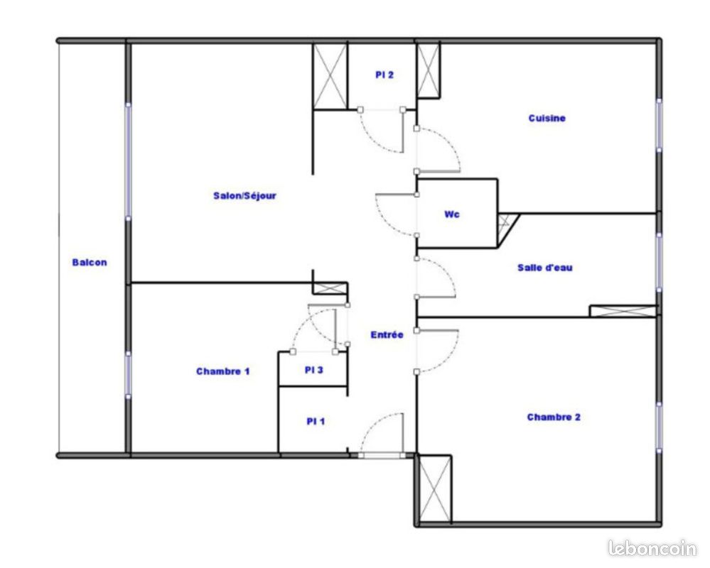 Appartement 3 pièces 60 m² (image 3)
