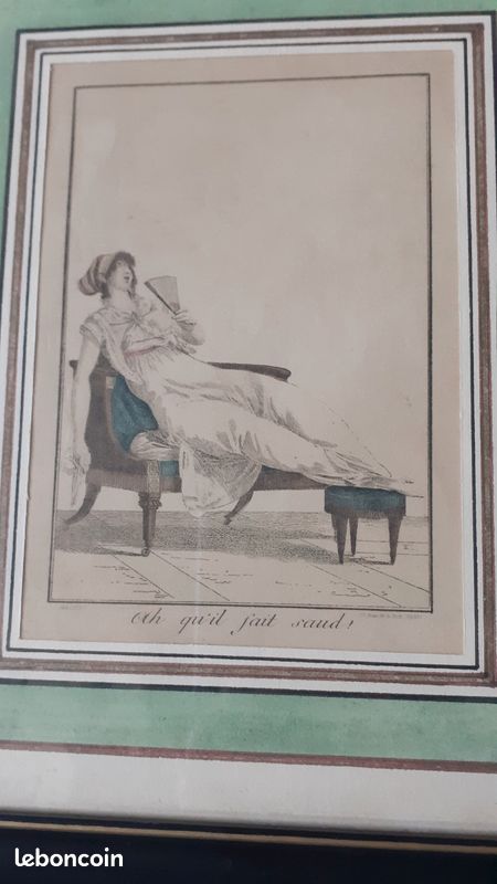 Lot de 2 gravures anciennes encadrées Maquet (image 7)