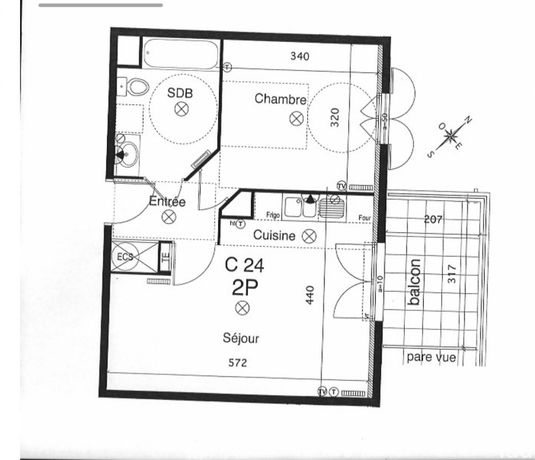 Appartement a louer le plessis-robinson - 2 pièce(s) - 42 m2 - Surfyn