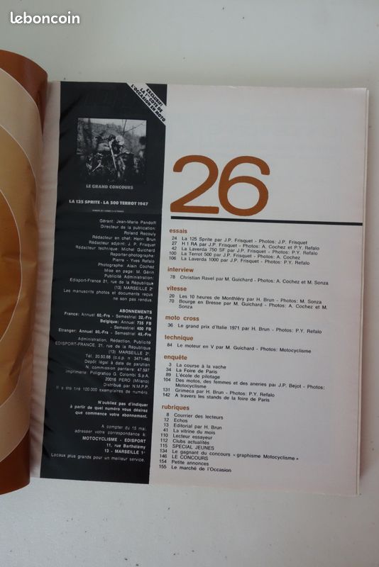Motocyclisme n° 26 de 1971 (image 2)