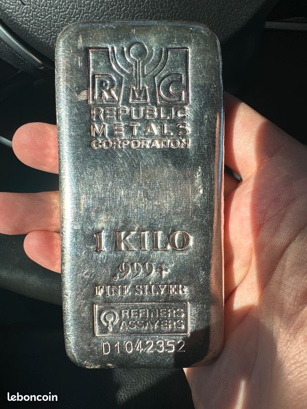 Lingo d argent 1 kilo (image 1)