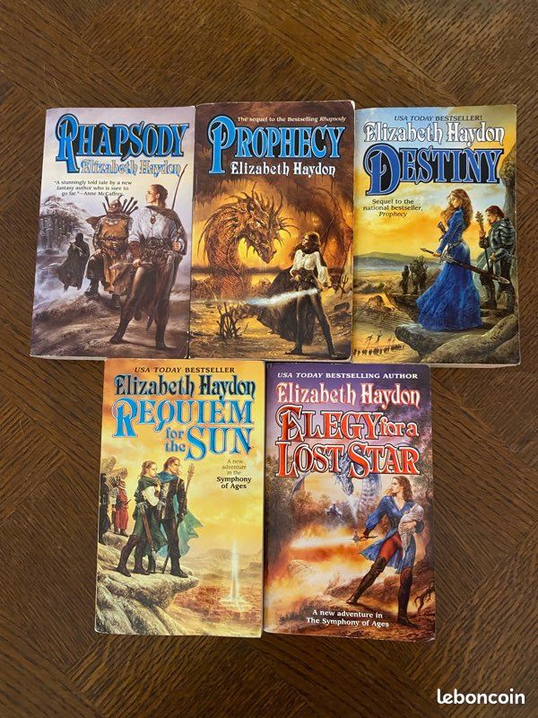Lot de livres symphony of ages Elizabeth Haydon (image 1)
