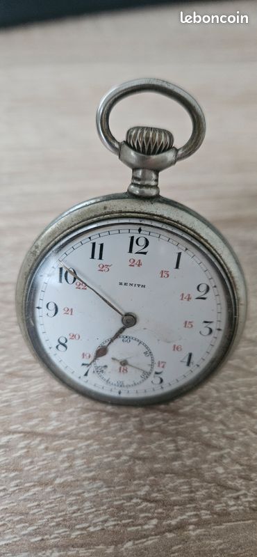 Cadran Ancien De Montre à Gousset Zenith Alarm - Pièce De Rechange Ou Collection - Occasion