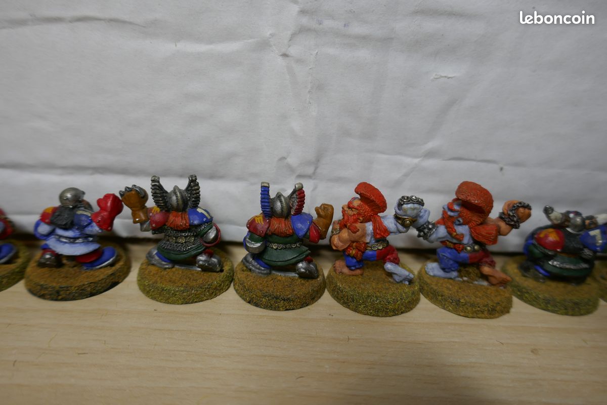 Equipe Nains Dwarves Dwarf métal Blood Bowl Bloodbowl games workshop (image 10)