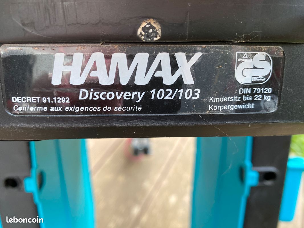 Porte bébé vélo hamax Discovery 102/103 Avec fixation (image 3)