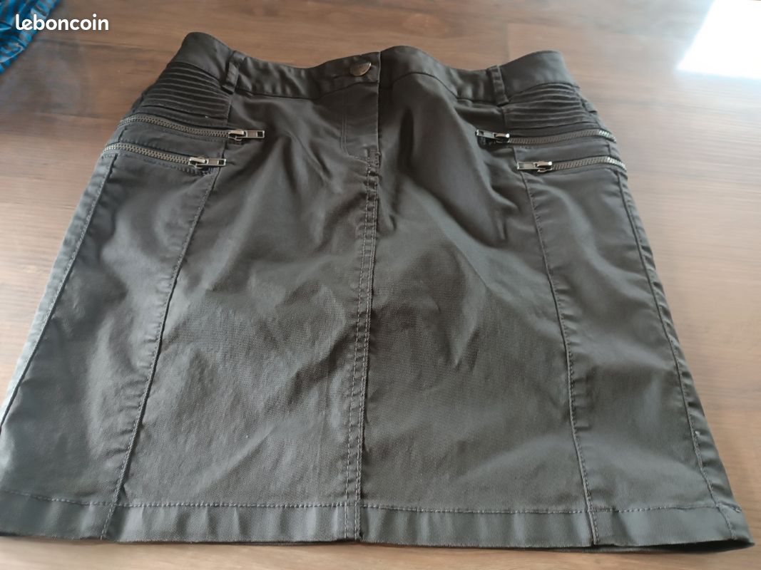 Jupe taupe femme (image 1)