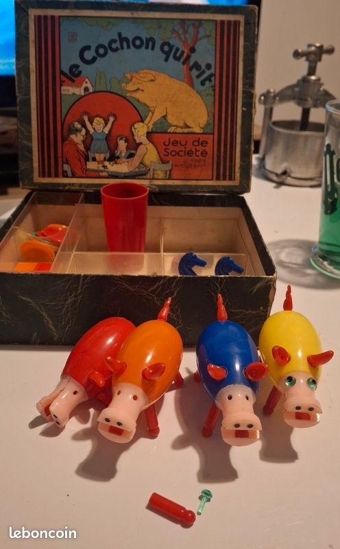 Jeu ancien " le cochon qui rit " concours lepine 1934 à Dieuze | Clasf jeux