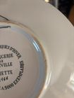 Assiette en étain : Joueurs de football