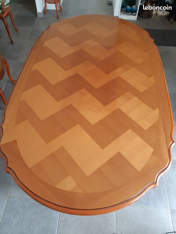 Table salle à manger merisier (image 1)