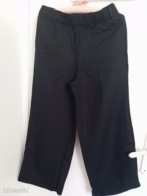 Pantalon fluide noir H&M – Taille 40 – Taille élastiquée – Très bon état (image 1)