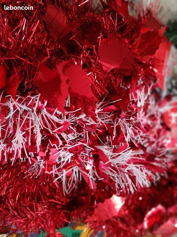 Sapin + decorations de noel rouge / blanc (image 3)