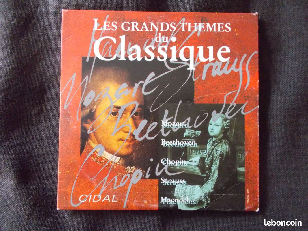 Les Grands Thèmes Du Classique Rare CD Promo Hors Commerce Mozart Beethoven Chopin Strauss Heandel Tchaïkovsky Albinoni Pachelbel Neuf (image 1)