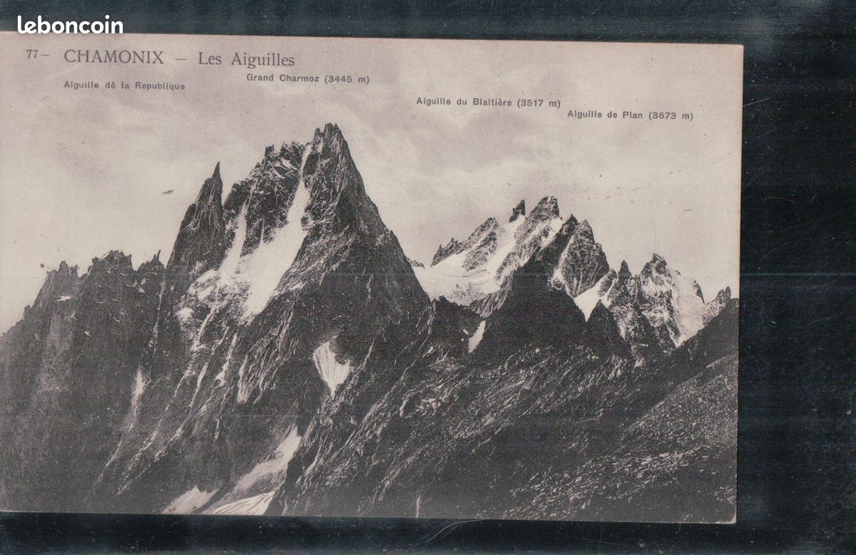CPA MASSIF DU MONT BLANC AIGUILLES DE CHAMONIX ET DE BLAITIERE