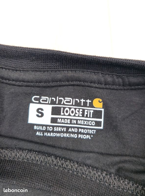T-shirt Carhartt noir taille S neuf (image 4)