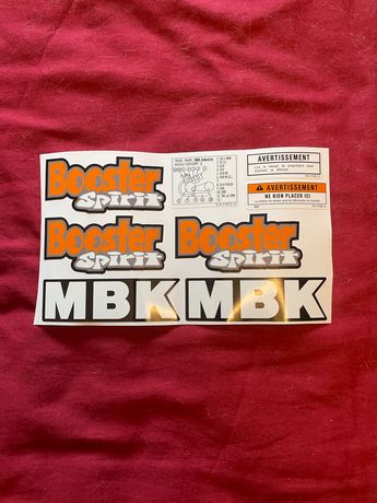 Kit déco MBK Booster après 2004 Stage6 rouge / noir