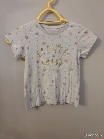 7–15 ans | T-shirt à bords contrastés - Blanc - Filles