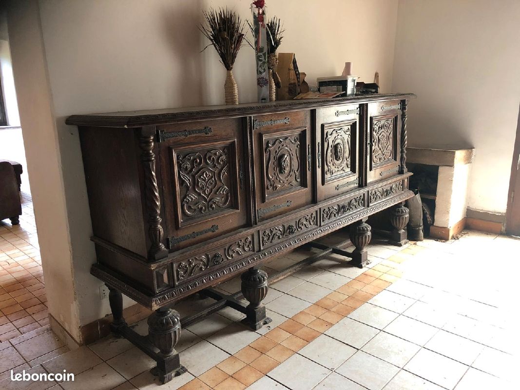 Grande commode d'époque avec socle (image 1)