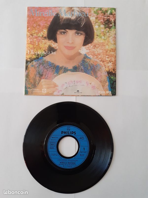 Disque vinyle 45 tours Mireille Mathieu 1980 (image 1)