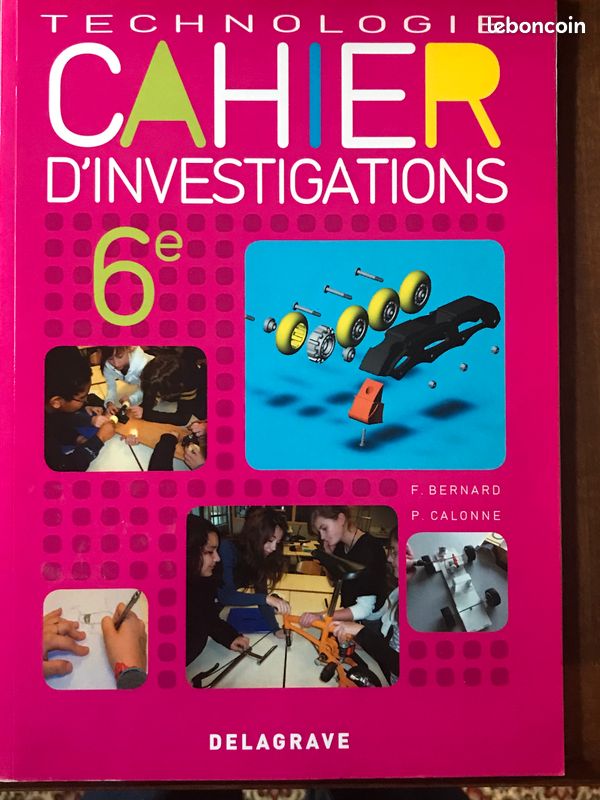 Cahier d'investigations technologie Delagrave 6e (image 1)