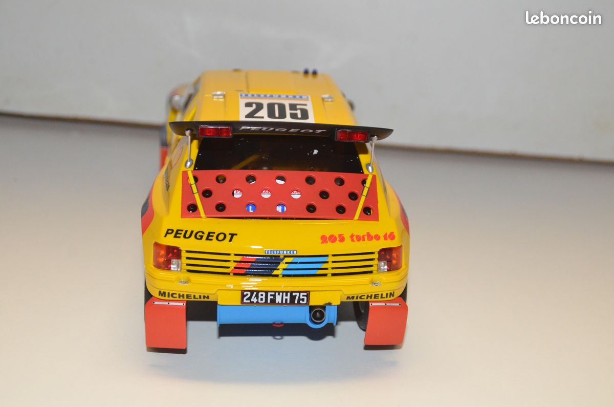 Peugeot 205 Turbo 16 Grand Raid 1987 - Otto Models 1/18 - Résine Jaune