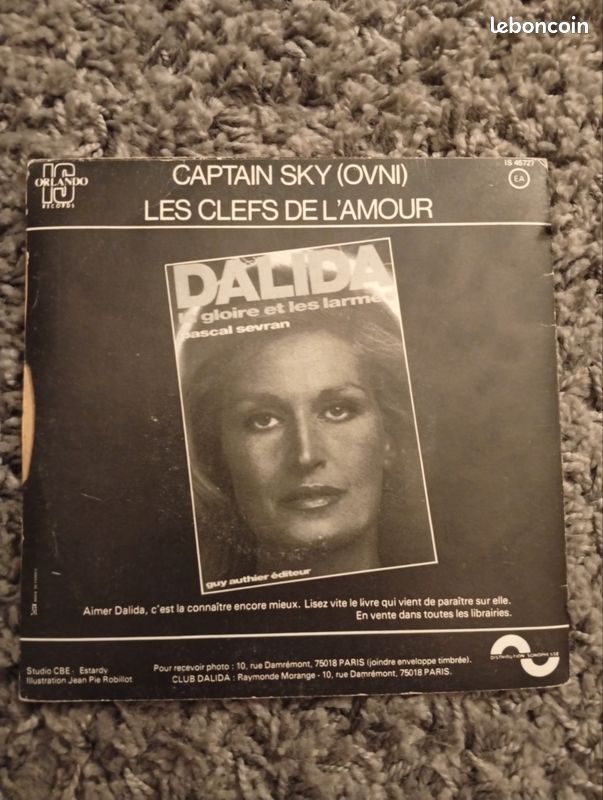 Vinyle RARE 45t chanson Pop Dalida (image 2)