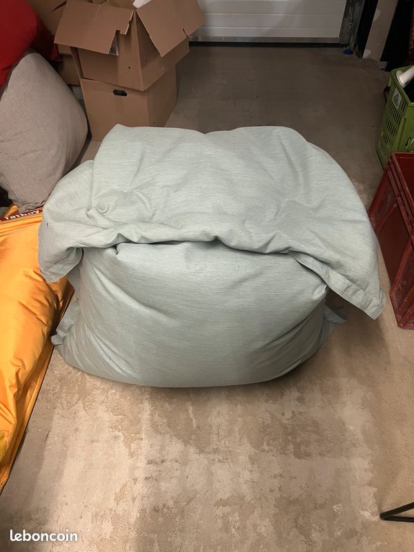 Pouf Fatboy Original 180 × 140 cm - coloris gris, vert d'eau, noir (image 2)