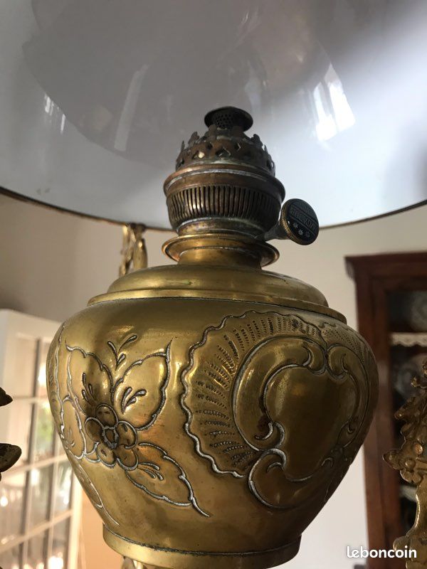 Lustre ancien opaline (image 4)