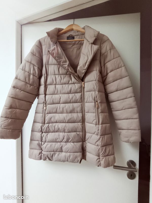 Caroll Doudoune Femme Couleur Taupe Doudoune Femme M Caroll Vêtements