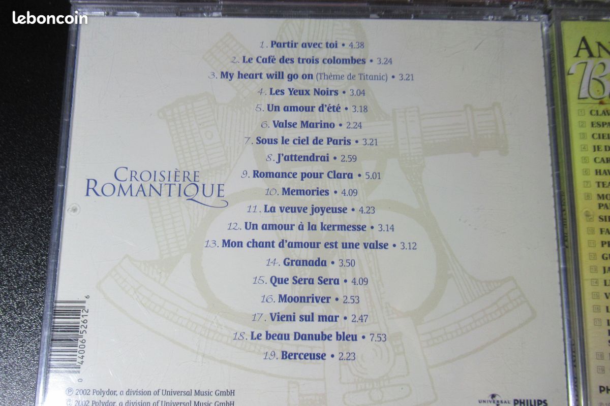 Lot 5 boites avec CD André Rieu à toi aimer croisière romantique bal du siècle il était une fois (image 6)