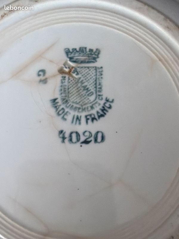 6 assiettes creuses en terre de fer de St Amand (image 4)