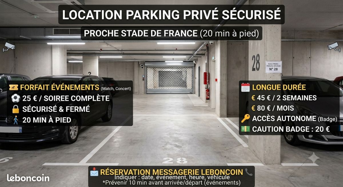 Location parking stade de france (image 1)
