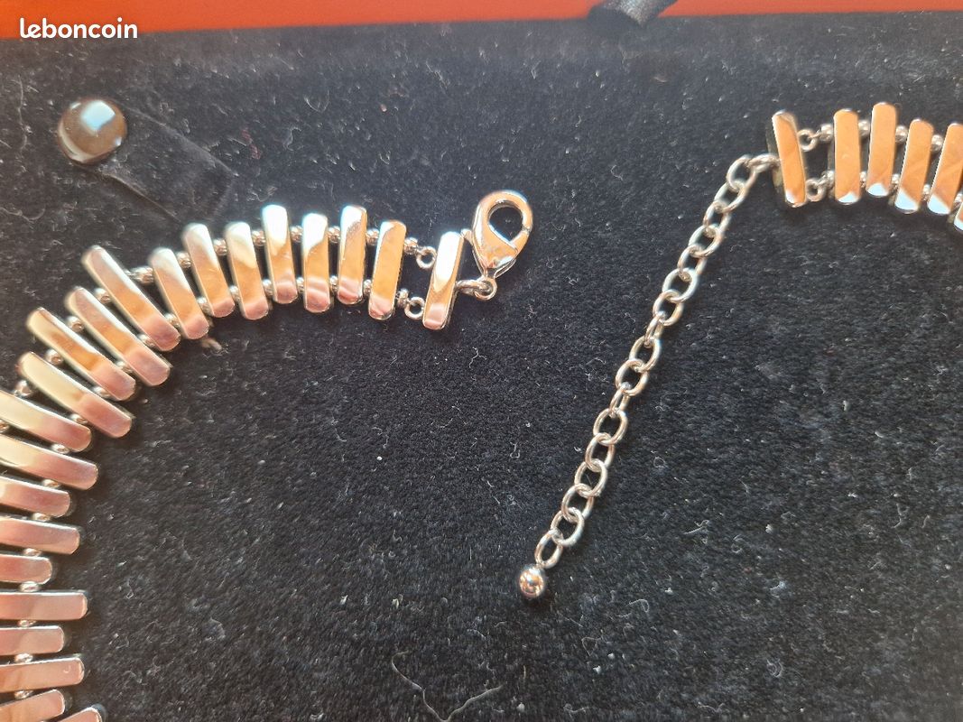 Ras de cou et bracelet acier (image 3)