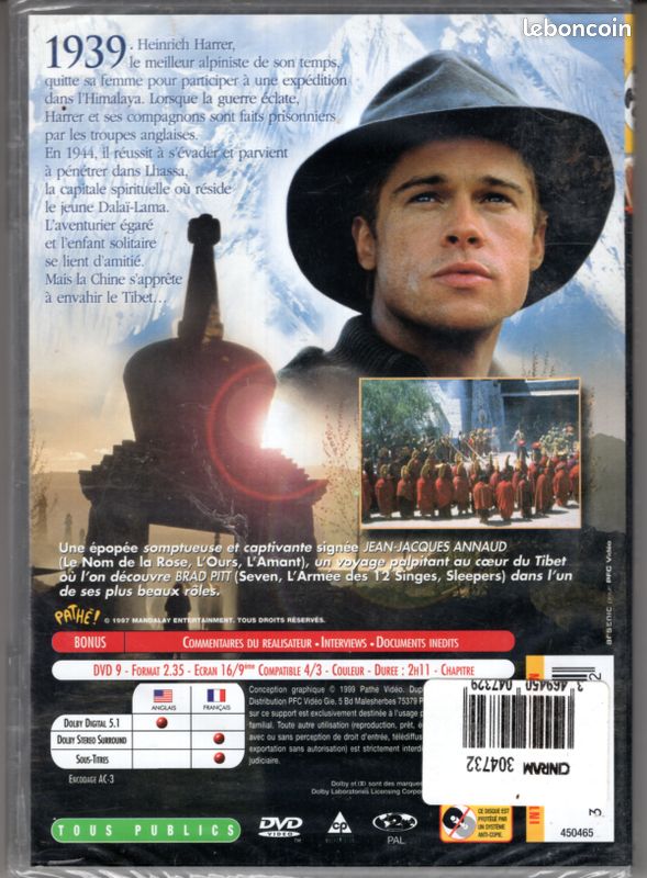Sept ans au tibet – Dvd vidéo (image 2)