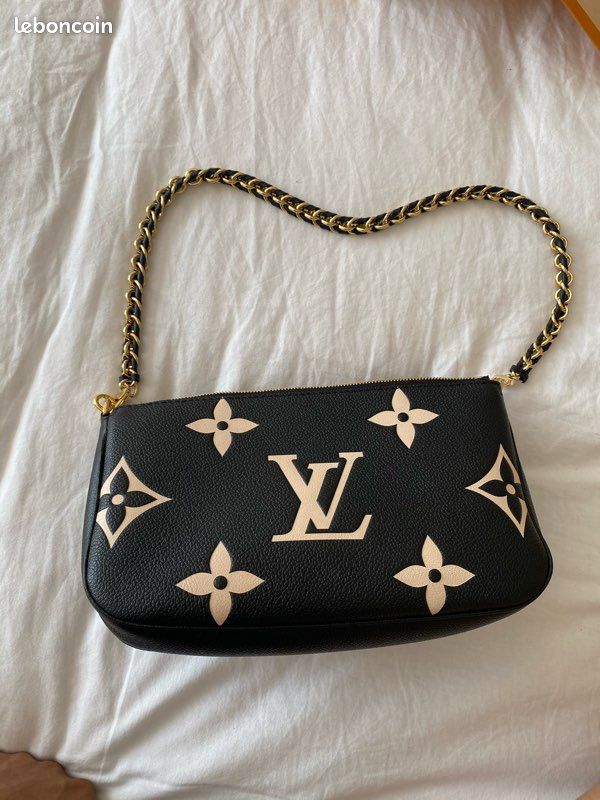 Sac bandoulière Multi Pochette Accessoires Louis Vuitton Cuir de vache Monogramme Noir (image 6)