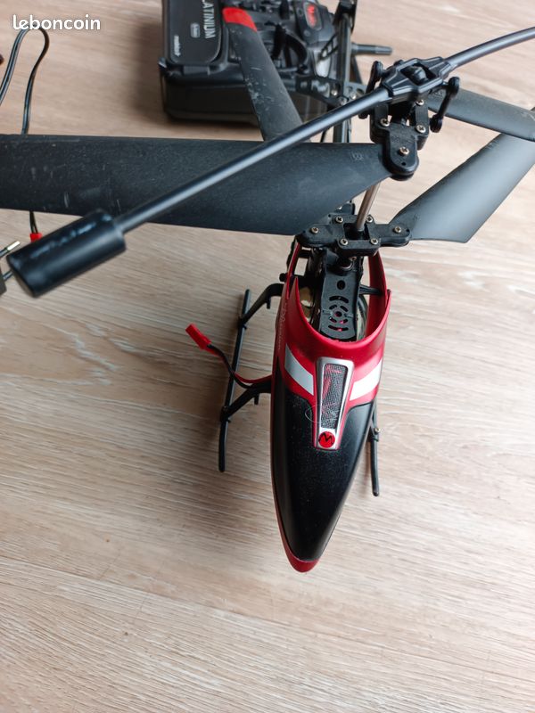 Mini Véhicule Lansay Babar - Hélicoptère Rouge, En Très Bon état (occasion)