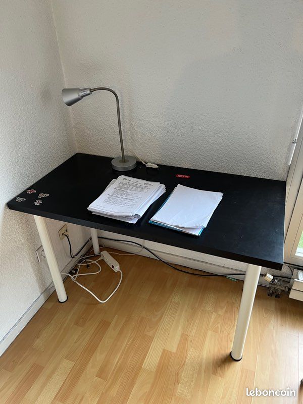 Bureau bois noir (image 2)