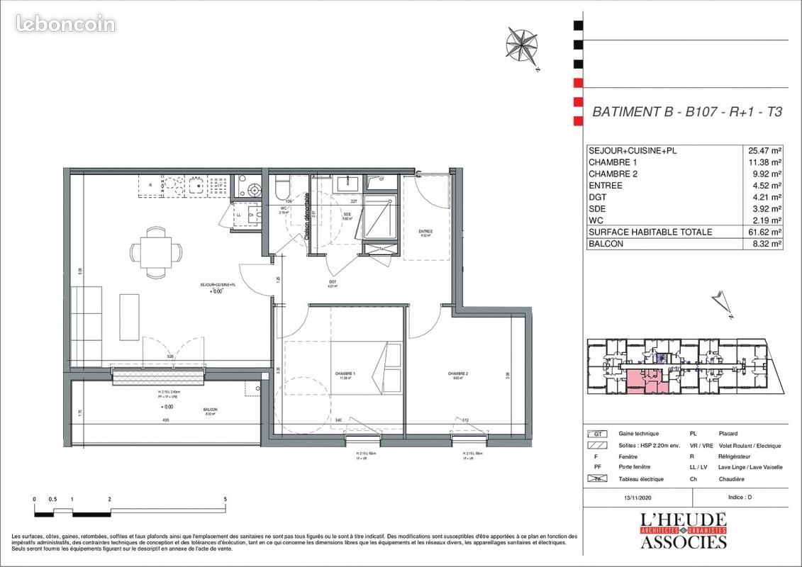 Appartement a louer saran - 3 pièce(s) - 61 m2 - Surfyn