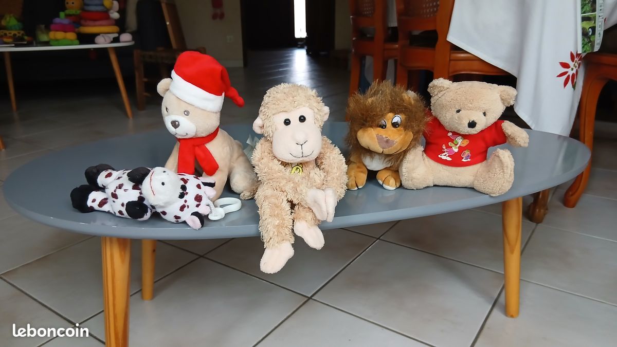 Lot de 5 peluches – 14, 16, 16, 17, 23 cm (image 7)