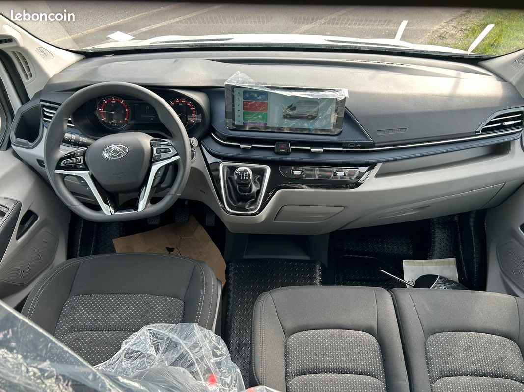22 900 ht - New maxus deliver 9 neuf l3h2 3 places 2.0 d 150 cv Grand Carplay / Alarme / clim / reg / tel / camera / dab / phare av led (image 11)