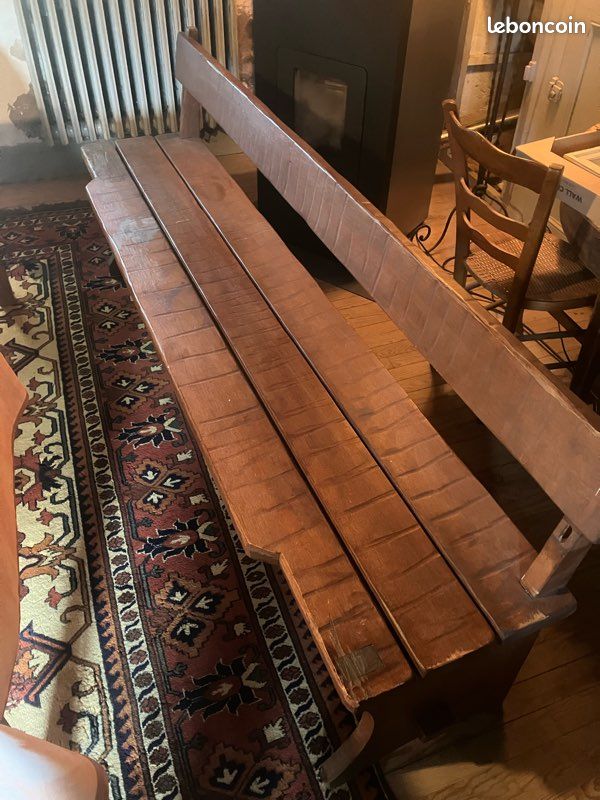 Banc artisanal en teck massif (image 1)