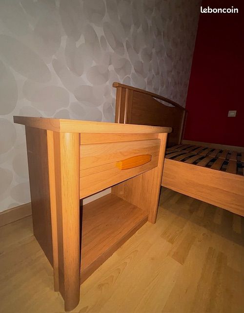 Lit 2 places + table de chevet (image 4)